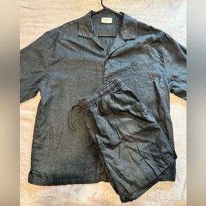 YoungLA Lightweight Matching Set Black – Men’s (Top XL / Shorts L)